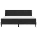 vidaXL Rám postele s matracom Čierny 180 x 200 cm Zamat – Obrázok 6