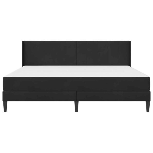 vidaXL Rám postele s matracom Čierny 180 x 200 cm Zamat – Obrázok 6