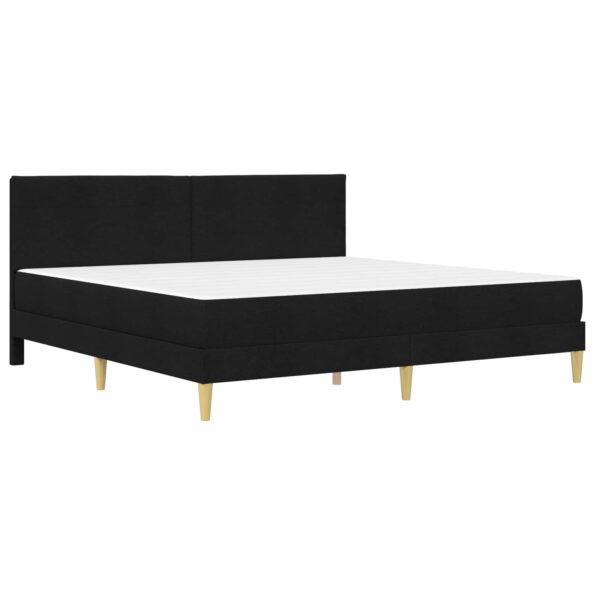 vidaXL Rám postele s matracom Čierny 180 x 200 cm látka – Obrázok 3