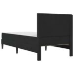 vidaXL Rám postele s matracom s čelnou doskou Čierny 90 x 190 cm Zamat – Obrázok 8