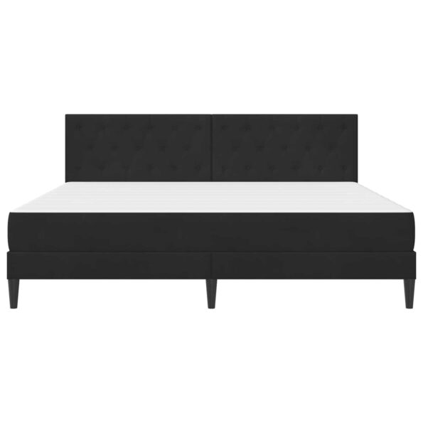 vidaXL Rám postele s matracom Čierny 180 x 200 cm Zamat – Obrázok 6