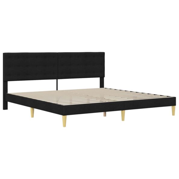 vidaXL Rám postele s matracom Čierny 180 x 200 cm látka – Obrázok 4
