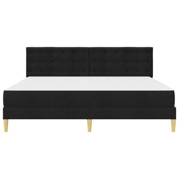 vidaXL Rám postele s matracom Čierny 180 x 200 cm látka – Obrázok 6