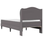 vidaXL Rám postele s čelnou doskou Sivá 90 x 190 cm Umelá koža – Obrázok 8