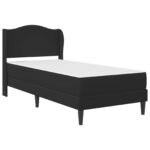 vidaXL Rám postele s čelnou doskou Čierna 90 x 190 cm Umelá koža – Obrázok 3