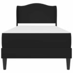 vidaXL Rám postele s čelnou doskou Čierna 90 x 190 cm Umelá koža – Obrázok 6