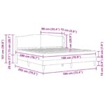 vidaXL Rám postele s čelnou doskou Sivá 180 x 200 cm Umelá koža – Obrázok 12
