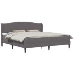 vidaXL Rám postele s čelnou doskou Sivá 180 x 200 cm Umelá koža – Obrázok 2