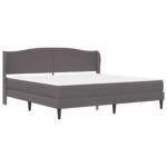 vidaXL Rám postele s čelnou doskou Sivá 180 x 200 cm Umelá koža – Obrázok 3