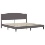 vidaXL Rám postele s čelnou doskou Sivá 180 x 200 cm Umelá koža – Obrázok 4