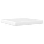 vidaXL Rám postele s LED pásikmi Biela 180 x 200 cm Umelá koža – Obrázok 7
