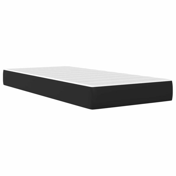 vidaXL Rám postele s matracom Čierny 90 x 190 cm Umelá koža – Obrázok 6