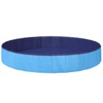 vidaXL Detský bazén Modrá Ø200 x 30 cm Hrubý PVC a konštruované drevo – Obrázok 3