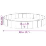 vidaXL Detský bazén Modrá Ø200 x 30 cm Hrubý PVC a konštruované drevo – Obrázok 7