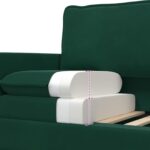 vidaXL Sada pohoviek 2 pcs Tmavozelená Zamat – Obrázok 6