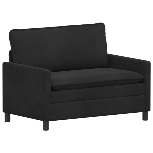 vidaXL Sada pohoviek 2 pcs Čierna Zamat – Obrázok 4