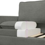 vidaXL Sada pohoviek 2 pcs Svetlosivá Látka – Obrázok 6