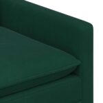 vidaXL Sada pohoviek 2 pcs Tmavozelená Zamat – Obrázok 5