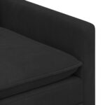 vidaXL Sada pohoviek 2 pcs Čierna Zamat – Obrázok 5