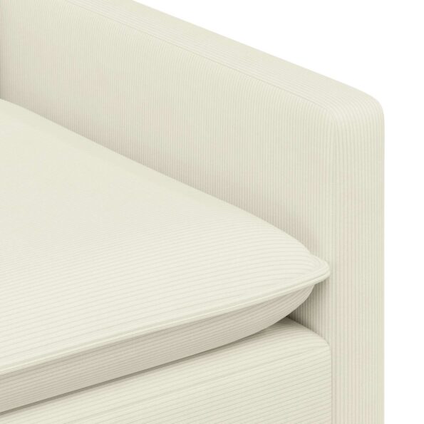 vidaXL Sada pohoviek 2 pcs Krémová Látka – Obrázok 5