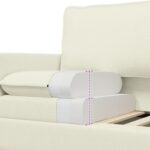 vidaXL Sada pohoviek 2 pcs Krémová Látka – Obrázok 6