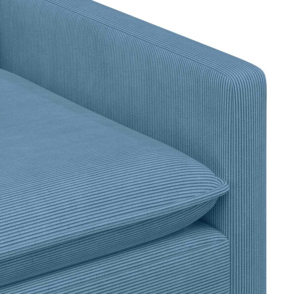 vidaXL Sada pohoviek 2 pcs Modrá Látka – Obrázok 5