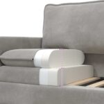 vidaXL Sada pohoviek 2 pcs Svetlosivá Zamat – Obrázok 6