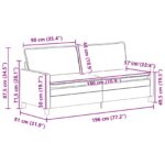 vidaXL Sada pohoviek 2 pcs Tyrkysová Zamat – Obrázok 8