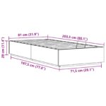 vidaXL Otomanový posteľný rám s úložiskom Vosková Hnedá 80 x 200 cm – Obrázok 12
