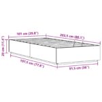 vidaXL Otomanový posteľný rám Vosková Hnedá 100 x 200 cm – Obrázok 12