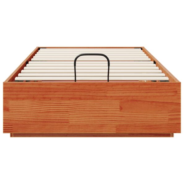 vidaXL Otomanový posteľný rám Vosková Hnedá 100 x 200 cm – Obrázok 7