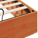 vidaXL Otomanový posteľný rám Vosková Hnedá 120 x 190 cm – Obrázok 10