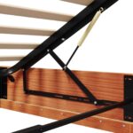 vidaXL Otomanový posteľný rám Vosková Hnedá 135 x 190 cm – Obrázok 11