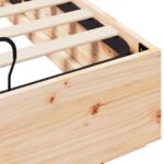 vidaXL Otomanový posteľný rám Prírodná 120 x 200 cm Masívna borovica – Obrázok 10