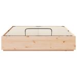 vidaXL Otomanový posteľný rám Prírodná 120 x 200 cm Masívna borovica – Obrázok 7