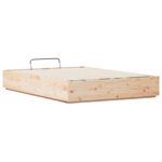 vidaXL Otomanový posteľný rám Prírodná 120 x 200 cm Masívna borovica – Obrázok 9