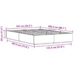vidaXL Otomanový posteľný rám s úložiskom Vosková Hnedá 140 x 200 cm – Obrázok 10