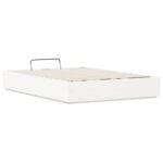 vidaXL Otomanový posteľný rám Biely 150 x 200 cm Masívna borovica – Obrázok 9