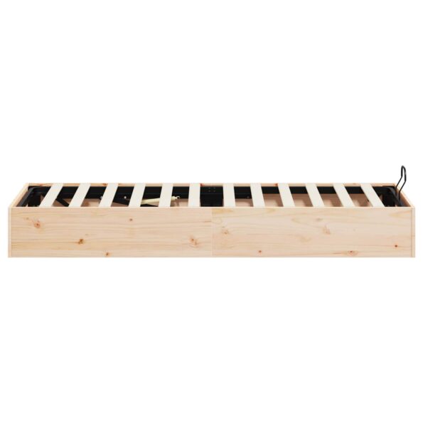 vidaXL Posteľový rám s úložným priestorom Prírodná 80 x 200 cm – Obrázok 8