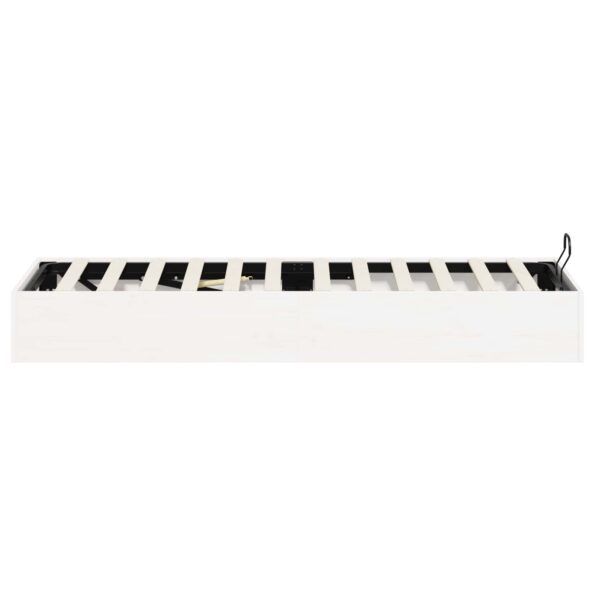 vidaXL Posteľový rám s úložným priestorom Biely 80 x 200 cm – Obrázok 8