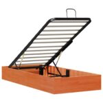 vidaXL Posteľový rám s úložným priestorom Vosková Hnedá 90 x 200 cm – Obrázok 5