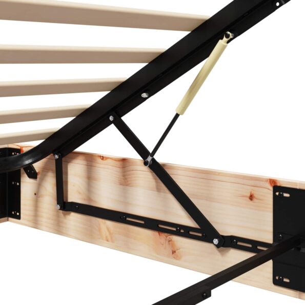 vidaXL Posteľový rám s úložným priestorom Prírodná 100 x 200 cm – Obrázok 11