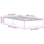 vidaXL Posteľový rám s úložným priestorom Prírodná 100 x 200 cm – Obrázok 12