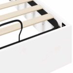 vidaXL Posteľový rám s úložným priestorom Biely 100 x 200 cm – Obrázok 10