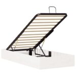 vidaXL Posteľový rám s úložným priestorom Biely 100 x 200 cm – Obrázok 5