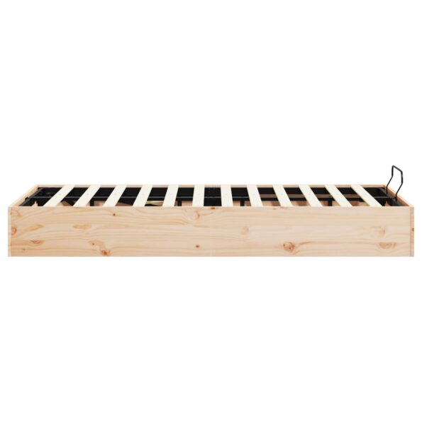 vidaXL Posteľový rám s úložným priestorom Prírodná 135 x 190 cm – Obrázok 6