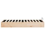 vidaXL Posteľový rám s úložným priestorom Prírodná 140 x 190 cm – Obrázok 6