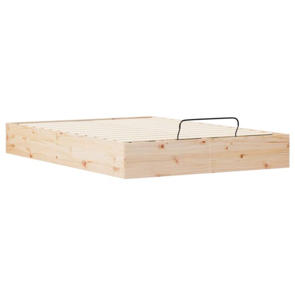 vidaXL Posteľový rám s úložným priestorom Prírodná 120 x 200 cm – Obrázok 4