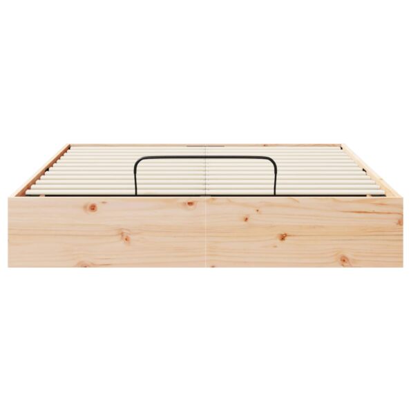 vidaXL Posteľový rám s úložným priestorom Prírodná 120 x 200 cm – Obrázok 5