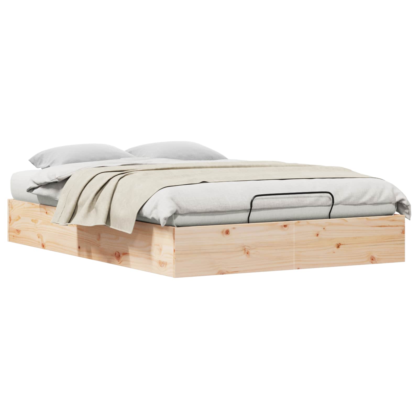 3418789_1.jpg vidaXL Posteľový rám s úložným priestorom Prírodná 150 x 200 cm – Obrázok 1